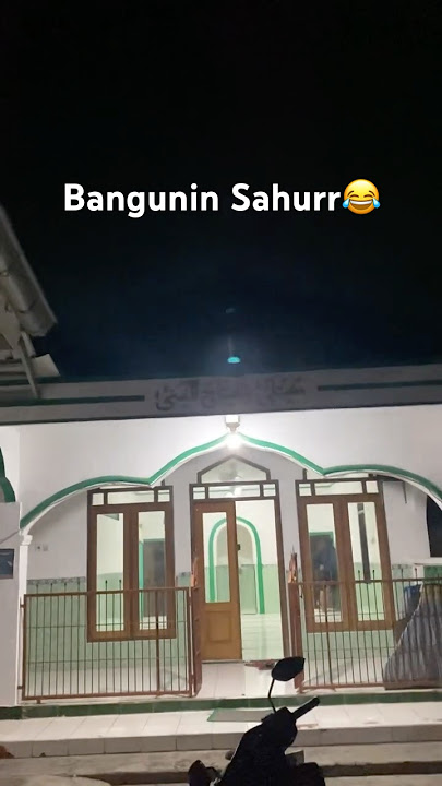 Bangunin sahur pakai nada sholawat😂