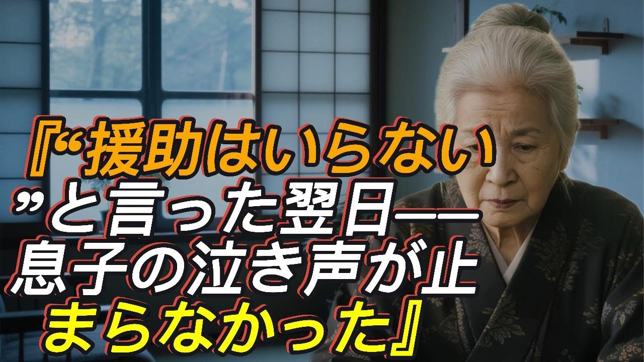 「義両親と暮らすから援助はいらない」──毎月8万の仕送りをしてきた私を切り捨てた息子。その翌日、私は黙って“全支援停止”を宣言した…そして数時間後、泣き叫ぶ息子からの電話が鳴り止まなかった