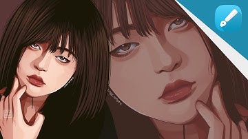 Timelapse Vector/Vexel art in Infinite design [SPEED ART 3x]