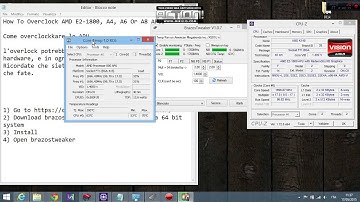 How to Overclock Amd E2-1800 , A4, A6,A8 , APUs