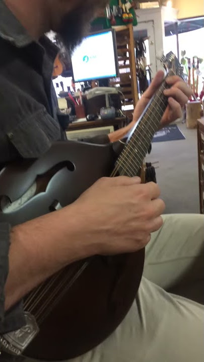 Colin Blair Checking Out Weber Mando-Cello