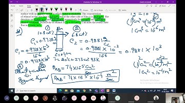 1.26) Mass Transfer Operations-I:  Problems Solving on A Through Nondiffusing B case (Liquids Phase)