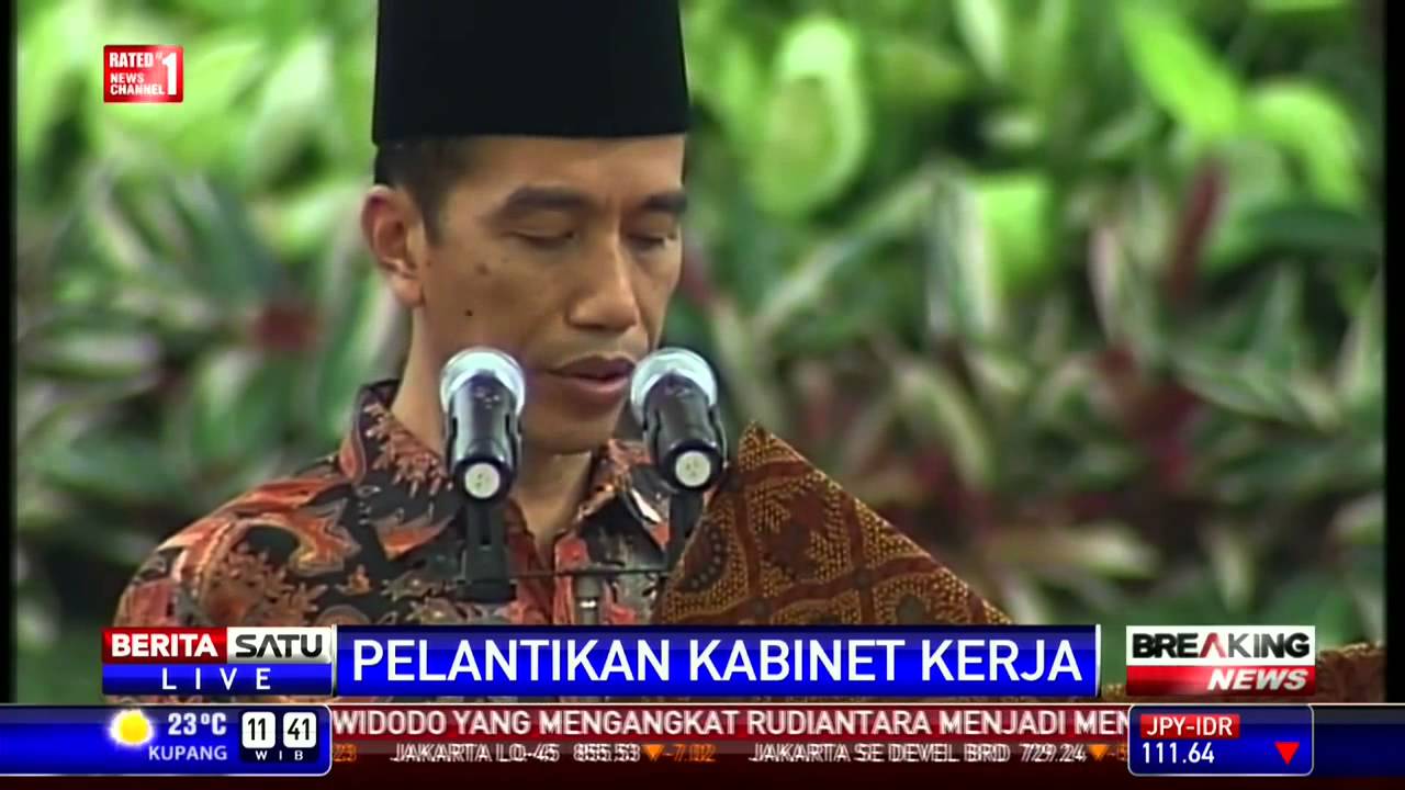 Video Pelantikan Menteri Kabinet Kerja Presiden Jokowi 27 Oktober 2014