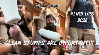 Amputee stump hygiene and habits