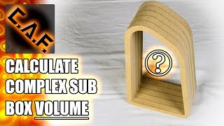 How To Calculate Complex Volume - Layered Subwoofer Box - Caraudiofabrication