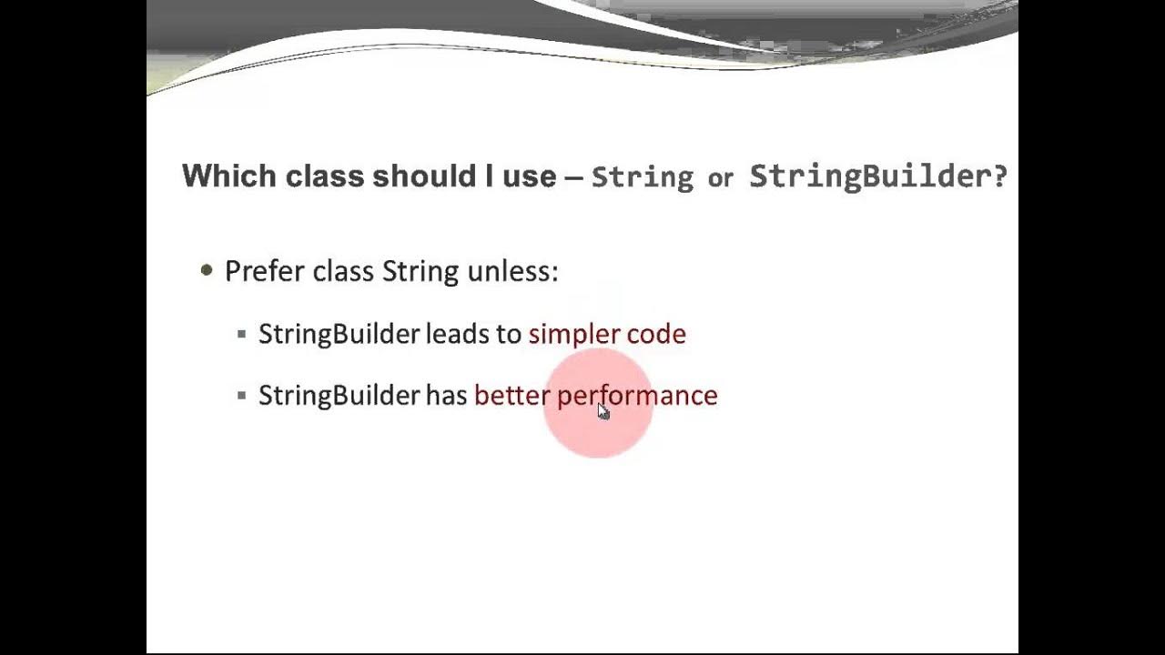 Java Basics - Intro to Class StringBuilder - YouTube