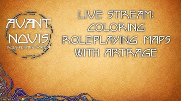 Coloring fantasy map realistically with ArtRage