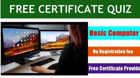 COMPUTER CERTIFICATE QUIZ l Free Computer Certificate Quiz l Online Certificate Quiz l #FreeQuiz