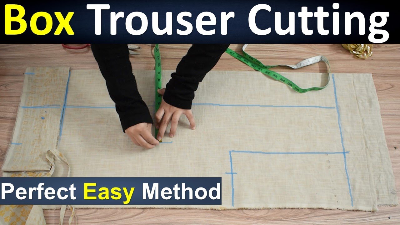 HOW TO CUT TROUSER with elastic band at the back.. - YouTube