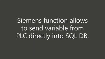SQL and Siemens 1500