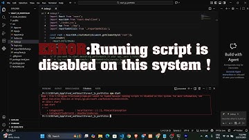 How To Fix Error PS1 Can Not Be Loaded Because Running Scripts Is Disabled On This System?