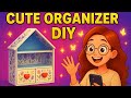 How to make a floral organizer with cardboard 