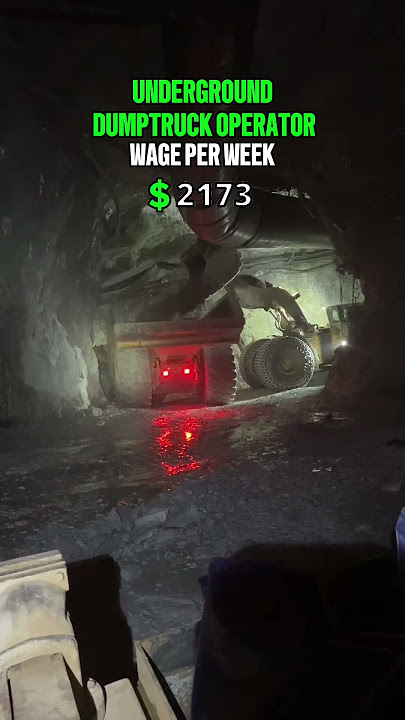 ⛏️Underground Dump Truck Operator where the real grind begins. No sunlight, just hard work.