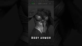 Body Armor #shorts #zbrush #modeling #art #3d #fantasy #digitalart #maya #artist #artwork #scuplture