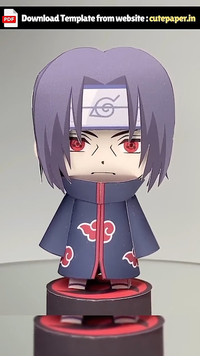 Itmachi | Itachi Uchiha Figure | 3D Paper Art