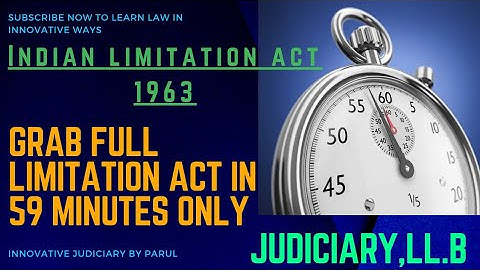Limitation Act 1963 full Video in one Video , All sections Limitation in 1 Video #limitationact1963