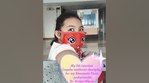 My 5th injection (regular antibiotic therapy) for my Rheumatic Fever with Carditis