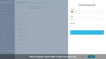 How to create welcome PDF in the HotelFriend System