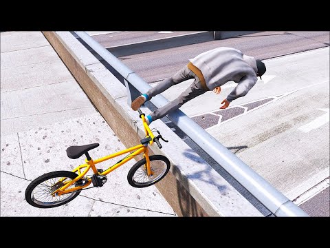 GTA 5 BMX Stunt Fails Episode 10 (Euphoria Physics Showcase)