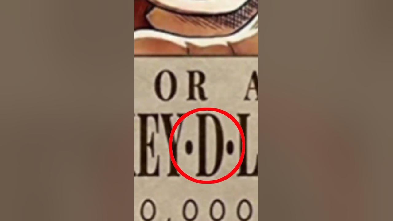 What does "D" mean in One Piece? #roronoazoro #luffy #onepiece #D - YouTube - What Does D Mean In One Piece