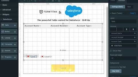 Show all Salesforce contacts and drill up to the account using a form