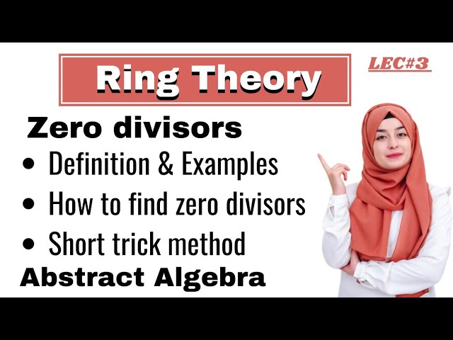 Ring With Zero Divisor| Ring without Zero Divisor | Integral Domain | Ring  Theory | BA/BSc Maths - YouTube