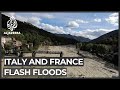 Two killed, 24 missing in severe floods in Italy and France