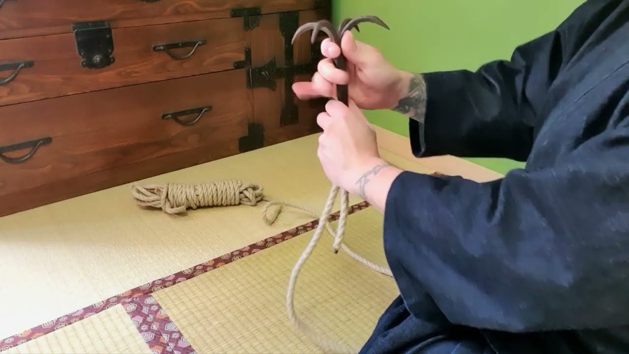 鉤縄の結び方 Kaginawa no Musubigata - Seilknoten des Kletterhaken binden