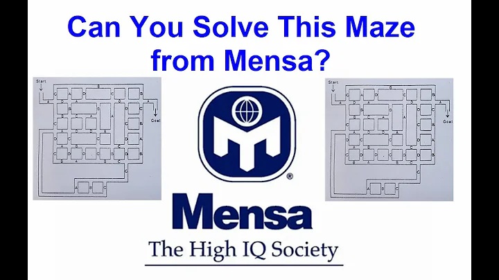 Can you solve this maze from Mensa, the Society of...