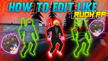 How To Edit Like Ruok FF | How To Make Ff Character Glow Effect in Kinemaster | Sumanta gaming