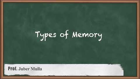 Types of Memory | Embedded Hardware | Embedded System and RTOS