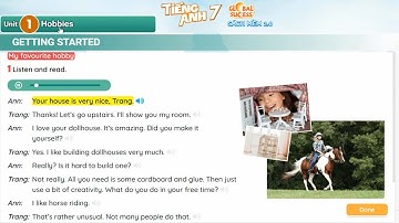 English 7 Global Success | Unit 1 Hobbies - Getting sarted and New Words