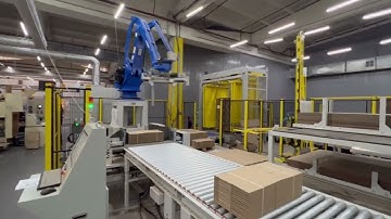 SA 925 FFG with robot palletizer and Compact prefeeder from WSA #GBMConverting