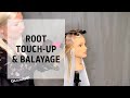 Root Touch Up & Blonde Balayage Technique | #creativityneverstops | Goldwell Education Plus