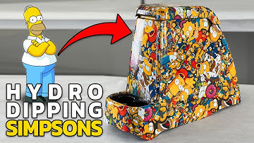 HYDRO DIPPING SIMPSONS PATTERN | Liquid Concepts | Weekly Tips and Tricks