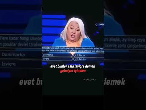 Kim milyoner olmak ister programında şok olan kadın