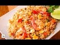 Arroz frito con gambas "Khao Pad Kung" (ข้าวผัดกุ้ง)