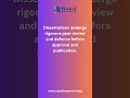 Dissertations: The Intense Process of Peer Review and Defense Explained #royalresearch#ytshorts