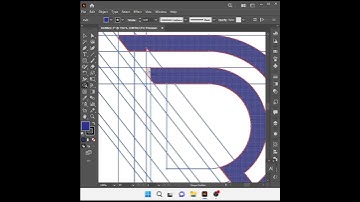 Monogram letter D logo Design #shorts #illustrator #tutorial