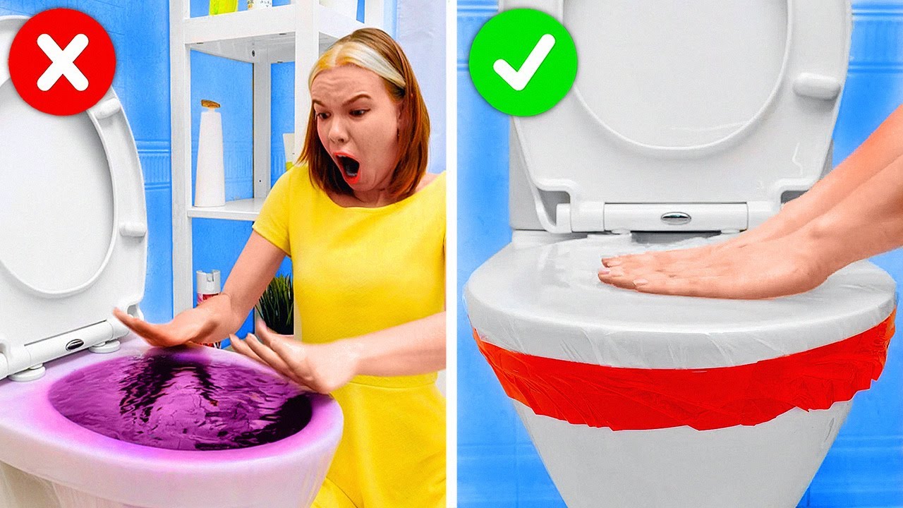 Restroom Fails And Smart Hacks To Avoid Them || Toilet Hacks To Save Your Day