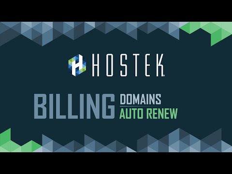 Manage Domain Registrations Auto-Renew Feature via Billing Control Panel with Hostek.com