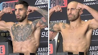 UFC 298 Official Weigh-Ins: Volkanovski vs Topuria