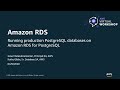 Running Production PostgreSQL Databases on Amazon RDS for PostgreSQL - AWS Virtual Workshop