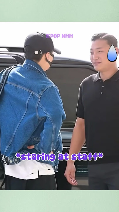 Jungkook Staring And Teasing His Bodyguard 😄😂 #shorts #bts #jungkook