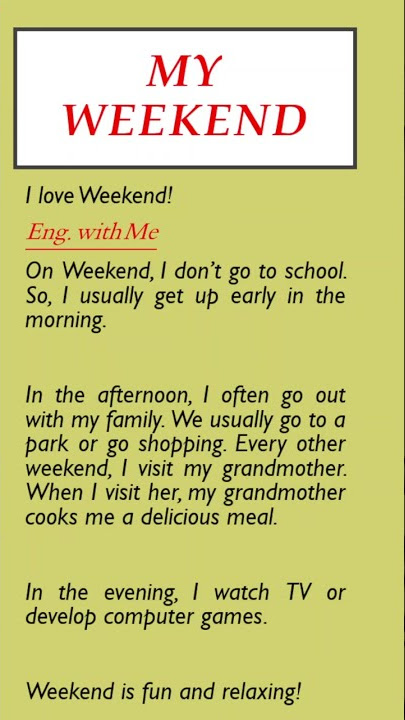 ONLINE ENGLISH SKILLS on X: What are you doing today? It's Saturday it's  the weekend, what are your plans for today? Get in touch leave a comment!   / X