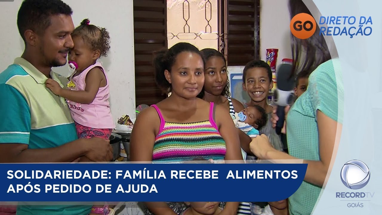 SOLIDARIEDADE: FAMÍLIA RECEBE  ALIMENTOS APÓS PEDIDO DE AJUDA