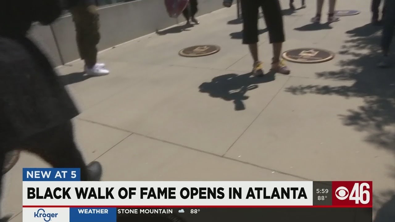 Black Walk of Fame opens in Atlanta - YouTube