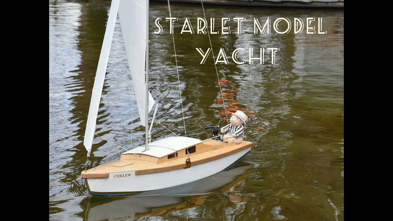 Starlet Model Yacht - Sail and Rudder 