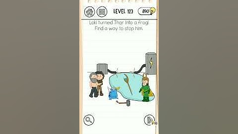 Brain test 3 level #123 walkthrough solution