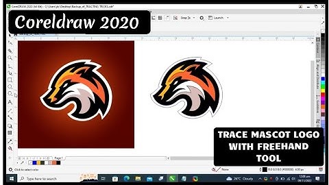 How To Trace Mascot Logo with Freehand Tool || Tracing Technique in CorelDraw 2020
